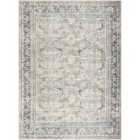 Darling Becki Owens x Livabliss Machine Washable Oriental Boho Light Silver Area Rug (160 x 213 cm)