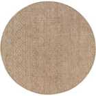 Livabliss Sweta Round In- & Outdoor Global Brown Area Rug (160 x 160 cm)