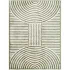Livabliss Pauline Machine Washable Modern Shaggy Grass Green Area Rug (160 x 213 cm)