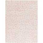 Livabliss Hekuba Shaggy Modern Plush Pile Beige/Light/Pink Polka Dot Area Rug (160 x 213 cm)