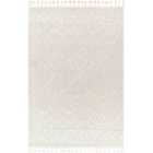 Livabliss Elaine Berber Geometric High Pile Cream Area Rug (160 x 213 cm)