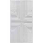 Livabliss Kiyoshi In- & Outdoor 3D High & Low Pile Textured White Area Rug (80 x 150 cm)