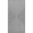 Livabliss Kiyoshi In- & Outdoor 3D High & Low Pile Textured Grey Area Rug (80 x 150 cm)
