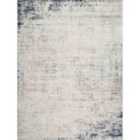 Livabliss Alix Abstract Modern Marble Blue/Ivory Area Rug (120 x 170 cm)