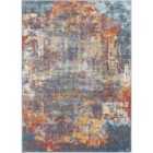 Livabliss Noa Abstract Modern Marble Burnt Orange Area Rug (200 x 275 cm)
