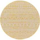 Livabliss Diksha Round In- & Outdoor Global Saffron Area Rug (160 x 160 cm)
