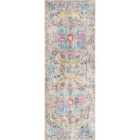 Livabliss Lou Vintage Oriental Boho Teal/Beige Runner Rug (80 x 220 cm)