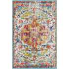 Livabliss Lou Vintage Oriental Boho Saffron/Teal Area Rug (60 x 90 cm)