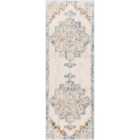 Livabliss Agra Vintage Oriental Boho Sky Blue Runner Rug (80 x 220 cm)