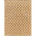 Livabliss Jerrie In- & Outdoor Jute-Look Medium Brown Checkered Area Rug (120 x 170 cm)