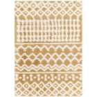 Livabliss Nour Shaggy Geometric Plush Pile Camel Area Rug (160 x 220 cm)