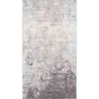 Livabliss Fiona Abstract Modern Marble Silver Grey Area Rug (80 x 150 cm)