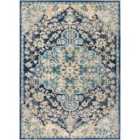 Livabliss Maverick Vintage Oriental Boho Sky Blue Area Rug (160 x 220 cm)