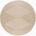 Livabliss Dolly Round In- & Outdoor Global Beige Area Rug (160 x 160 cm)