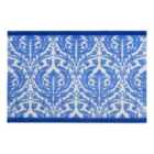 My Mat Nylon Printed Bathroom Royal Blue Damask 50X75