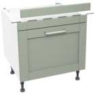 Wickes Ohio Reed Green 600mm Belfast Sink Unit
