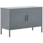 Beliani Storage Unit URIA Metal Grey