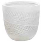 Beliani Plant Pot Ftero 42cm Off-White