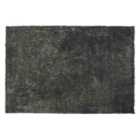Beliani Shaggy Rug EVREN Dark Grey 140x200 cm
