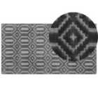 Beliani Rug ADATEPE Dark Grey 80x150 cm Viscose