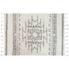 Beliani Rug KHOURIBGA Off-White 160x230 cm Cotton