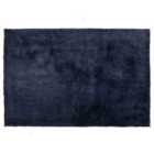 Beliani Shaggy Rug EVREN Dark Blue 160x230 cm