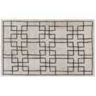 Beliani Rug TURHAL Beige 140x200 cm Cotton
