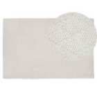 Beliani Rug ERZIN Off-White 140x200 cm Wool