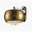 Impex Russell Plagne Crystal Pendant Light In Gold 5lt