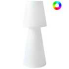 Beliani Outdoor LED Floor Lamp Sabanas White