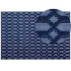 Beliani Rug CIZRE Navy Blue 160x230 cm Viscose