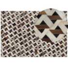Beliani Rug TUGLU Brown 160x230 cm Leather
