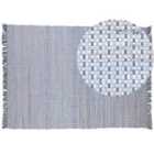 Beliani Rug BESNI Grey 160x230 cm Cotton