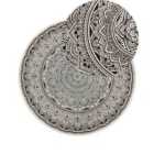 Beliani Rug HIZAN Black ? 120 cm Cotton