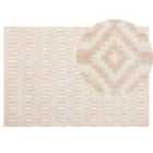 Beliani Rug ADATEPE Beige 140x200 cm Viscose