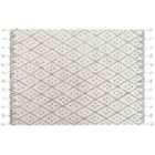 Beliani Rug AGADIR Off-White 140x200 cm Cotton