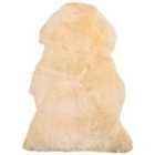 Beliani Sheepskin Rug ULURU Beige 65x110 cm