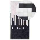 Beliani Rug BOLU Black 80x150 cm Leather