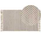 Beliani Rug ZERDALI Beige 80x150 cm Jute