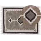 Beliani Rug GEYVE Beige 160x230 cm Cotton