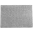 Beliani Shaggy Rug DEMRE Light Grey 160x230 cm
