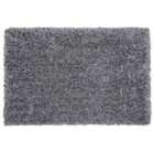 Beliani Shaggy Rug CIDE Black/ White 160x230 cm