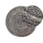 Beliani Rug MASLAK Grey ? 120 cm Jute