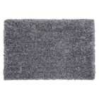 Beliani Shaggy Rug CIDE Black/ White 140x200 cm