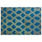Beliani Rug VEKSE Blue 160x230 cm Viscose