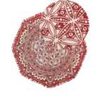 Beliani Rug MEZITILI Red ? 120 cm Cotton