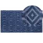 Beliani Rug ADATEPE Navy Blue 80x150 cm Viscose