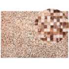 Beliani Rug TORUL Brown 160x230 cm Leather