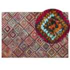 Beliani Rug KAISERI Multicolour 140x200 cm Cotton
