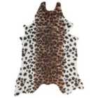 Beliani Faux Cowhide Rug BOGONG Brown/ White 130x170 cm
